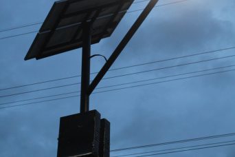 Nepal July 2019. Solar lights in operation